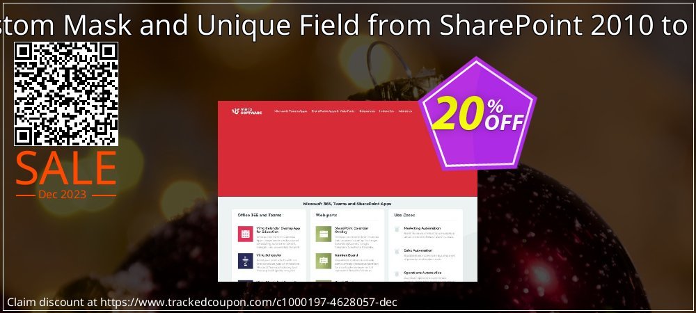 Migration of Custom Mask and Unique Field from SharePoint 2010 to SharePoint 2013 coupon on Working Day promotions