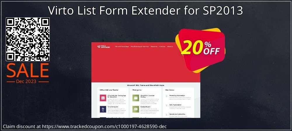 Virto List Form Extender for SP2013 coupon on World Backup Day promotions