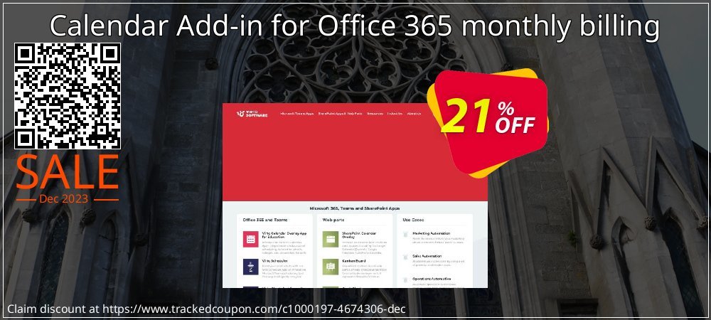 Calendar Add-in for Office 365 monthly billing coupon on World Party Day offering sales