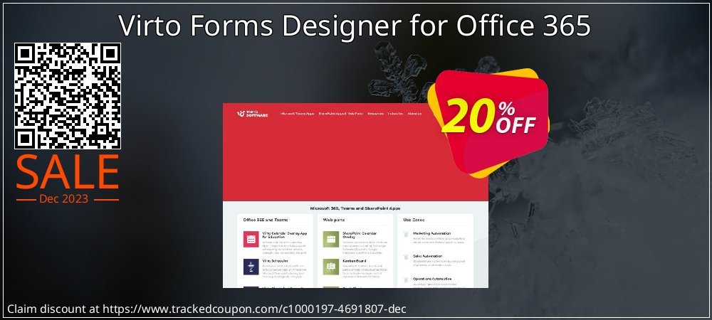 Virto Forms Designer for Office 365 coupon on National Memo Day offer