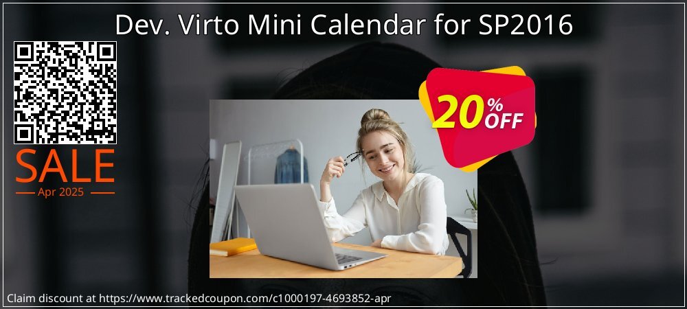 Dev. Virto Mini Calendar for SP2016 coupon on April Fools Day offer