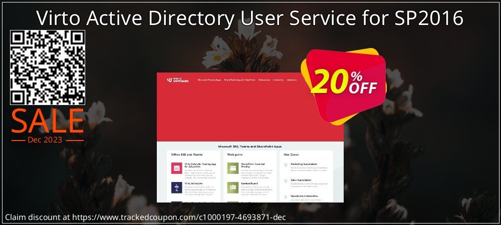 Virto Active Directory User Service for SP2016 coupon on World Party Day offering discount