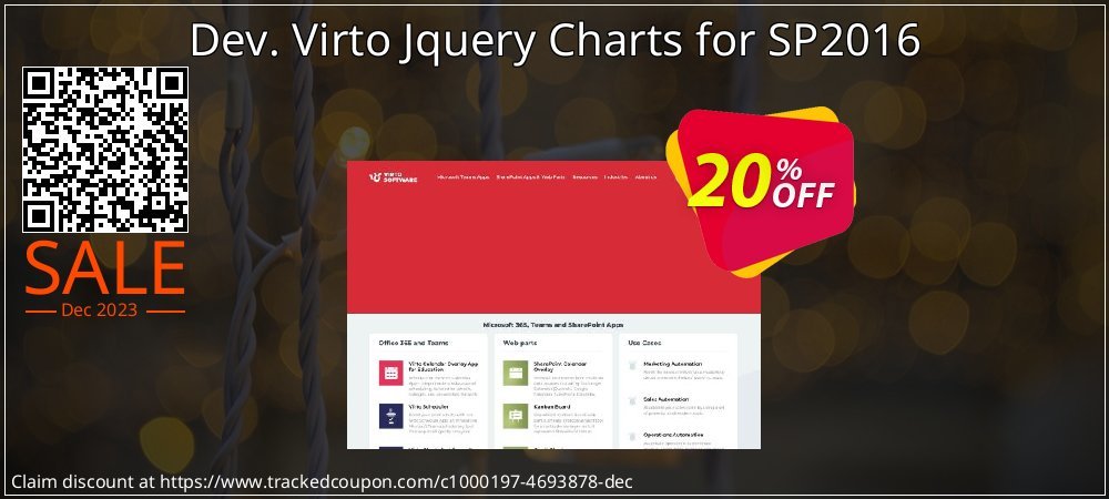 Dev. Virto Jquery Charts for SP2016 coupon on Easter Day offer