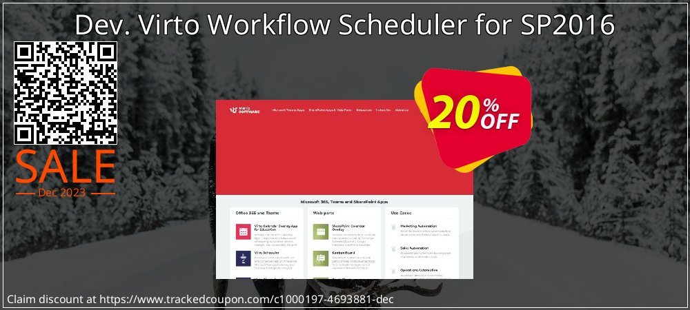 Dev. Virto Workflow Scheduler for SP2016 coupon on World Party Day offering sales