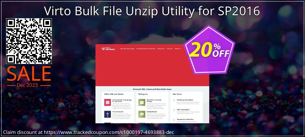 Virto Bulk File Unzip Utility for SP2016 coupon on Constitution Memorial Day promotions