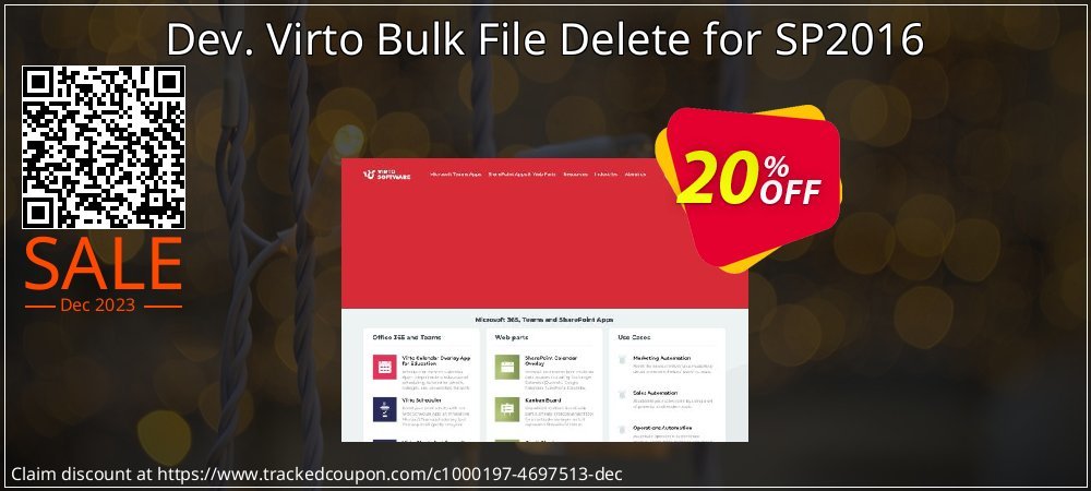 Dev. Virto Bulk File Delete for SP2016 coupon on Easter Day deals