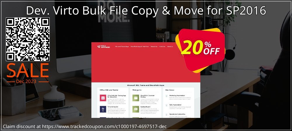 Dev. Virto Bulk File Copy & Move for SP2016 coupon on April Fools' Day offering sales
