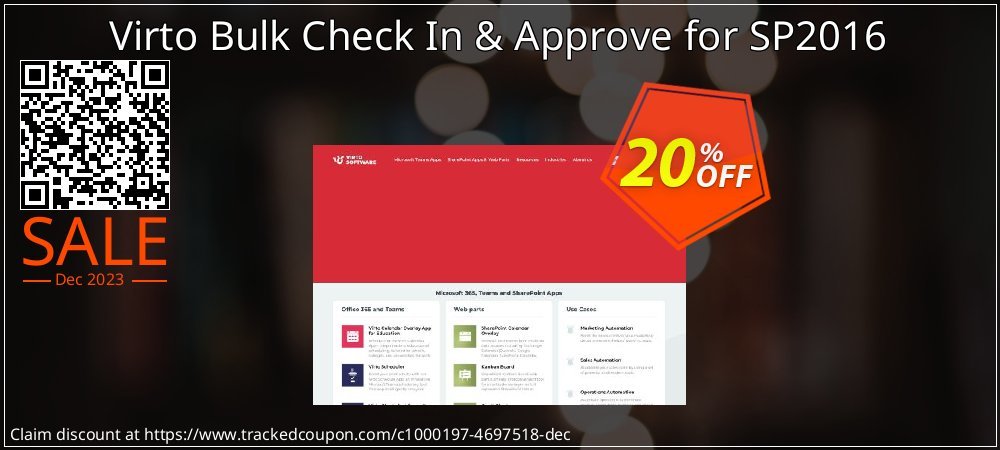 Virto Bulk Check In & Approve for SP2016 coupon on Easter Day super sale