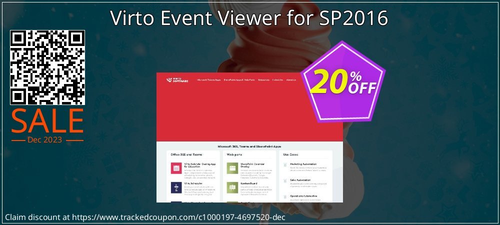 Virto Event Viewer for SP2016 coupon on National Walking Day promotions