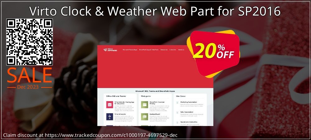 Virto Clock & Weather Web Part for SP2016 coupon on World Password Day sales