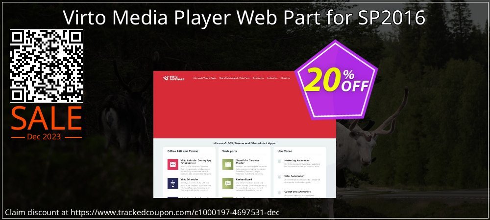Virto Media Player Web Part for SP2016 coupon on World Party Day deals