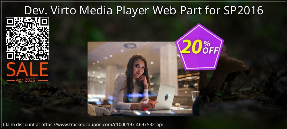 Dev. Virto Media Player Web Part for SP2016 coupon on April Fools' Day offer