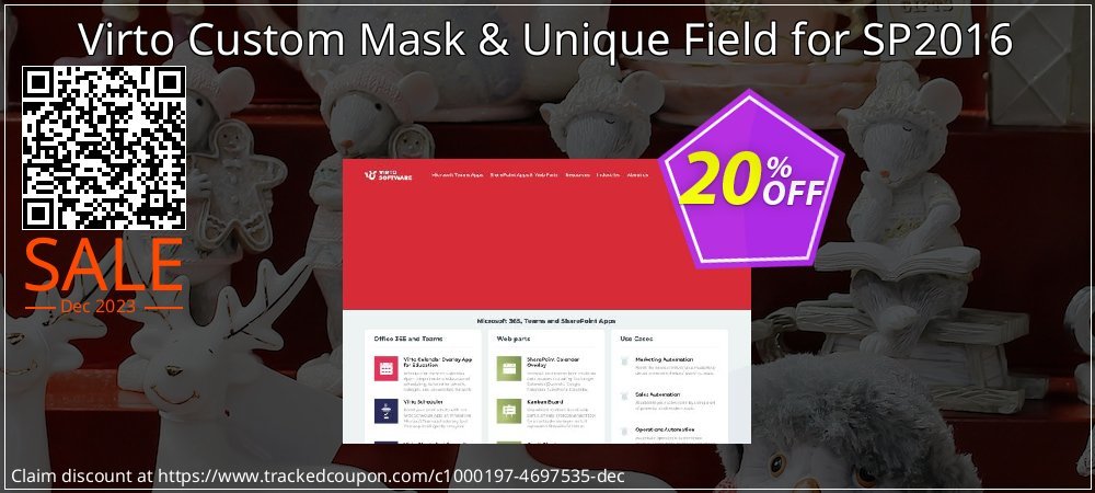 Virto Custom Mask & Unique Field for SP2016 coupon on National Walking Day offering sales