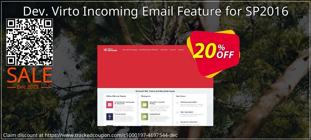 Dev. Virto Incoming Email Feature for SP2016 coupon on Tell a Lie Day offering sales