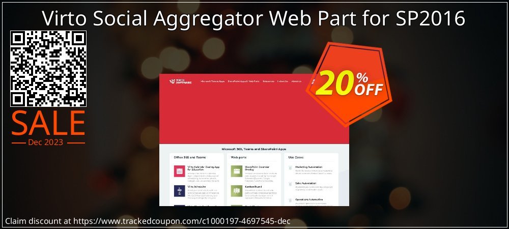 Virto Social Aggregator Web Part for SP2016 coupon on Mother Day discounts