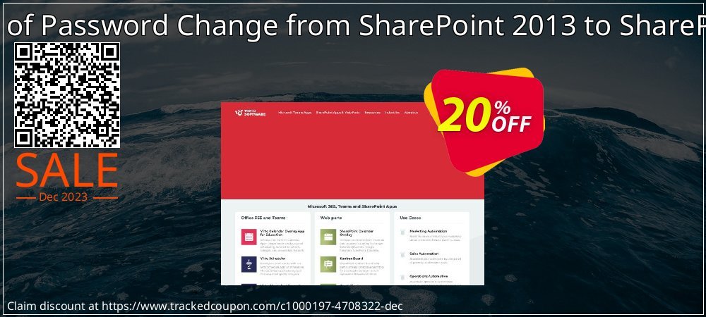 Migration of Password Change from SharePoint 2013 to SharePoint 2016 coupon on National Memo Day offer