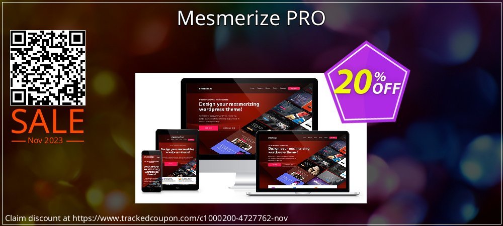 Mesmerize PRO coupon on April Fools' Day offering discount
