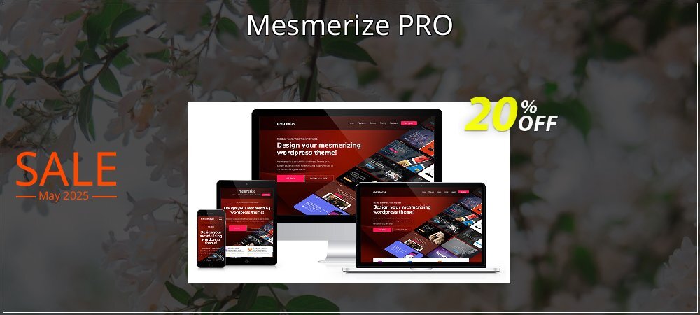 Mesmerize PRO coupon on April Fools' Day offering discount