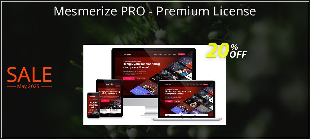 Mesmerize PRO - Premium License coupon on National Pizza Party Day super sale