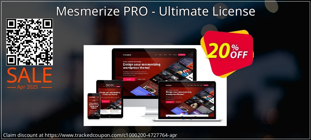 Mesmerize PRO - Ultimate License coupon on April Fools' Day offering sales