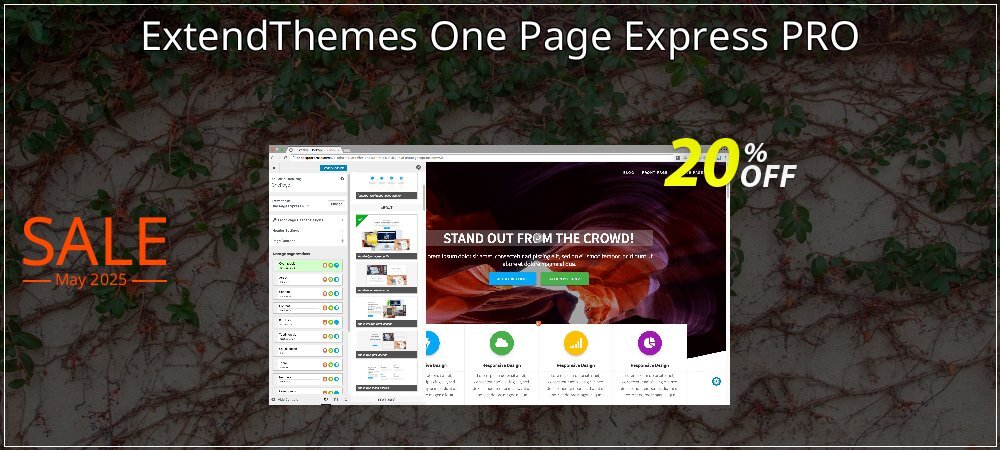 ExtendThemes One Page Express PRO coupon on Mother's Day promotions