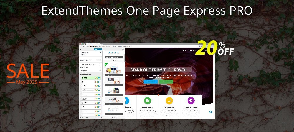 ExtendThemes One Page Express PRO coupon on National Walking Day discounts