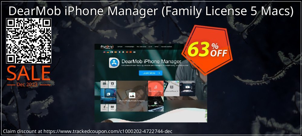 DearMob iPhone Manager - Family License 5 Macs  coupon on Tell a Lie Day deals