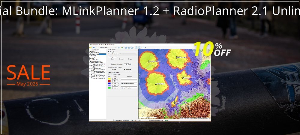 Special Bundle: MLinkPlanner 1.2 + RadioPlanner 2.1 Unlimited coupon on National Pizza Party Day discount
