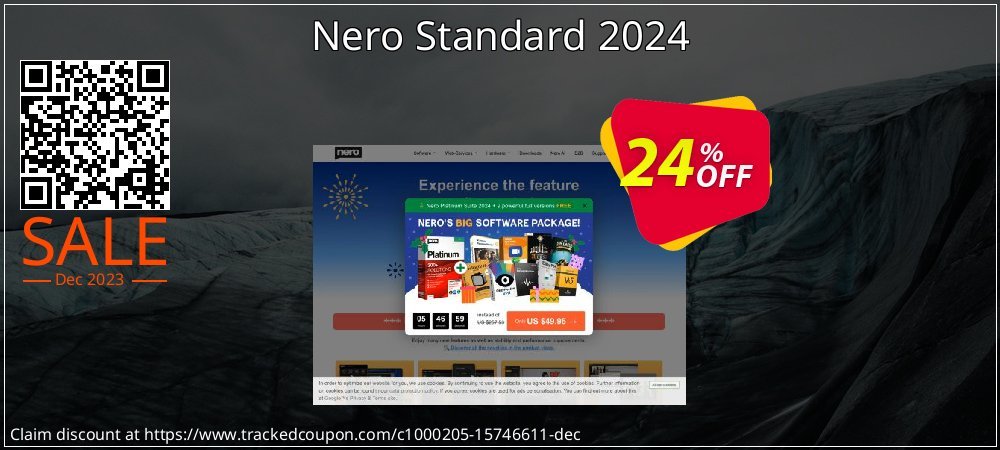 Nero Standard 2024 coupon on Christmas Eve offering discount