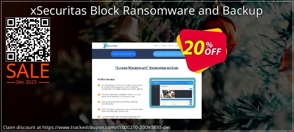xSecuritas Block Ransomware and Backup coupon on National Walking Day deals