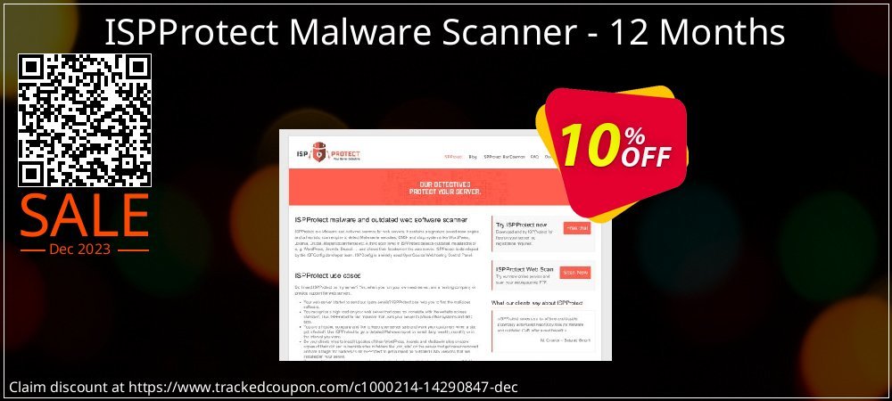 ISPProtect Malware Scanner - 12 Months coupon on April Fools' Day sales