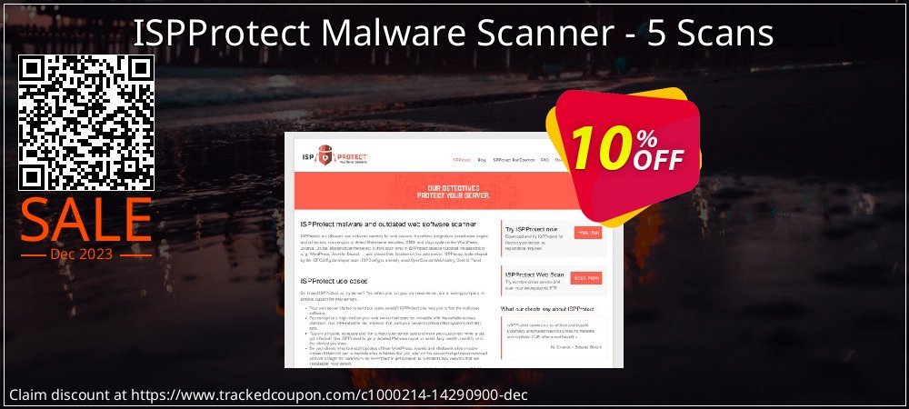 ISPProtect Malware Scanner - 5 Scans coupon on National Walking Day promotions