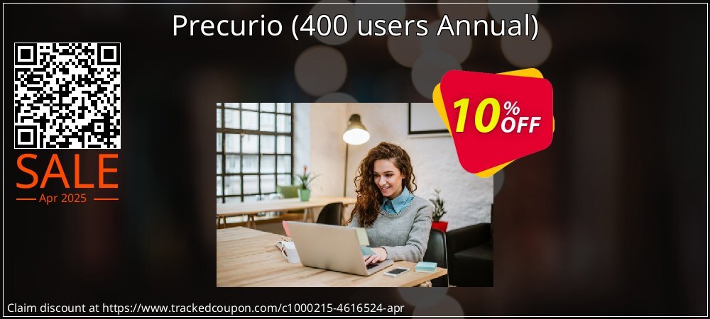 Precurio - 400 users Annual  coupon on National Smile Day offering discount