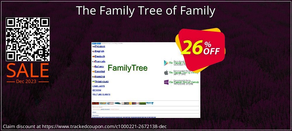 The Family Tree of Family coupon on Virtual Vacation Day sales