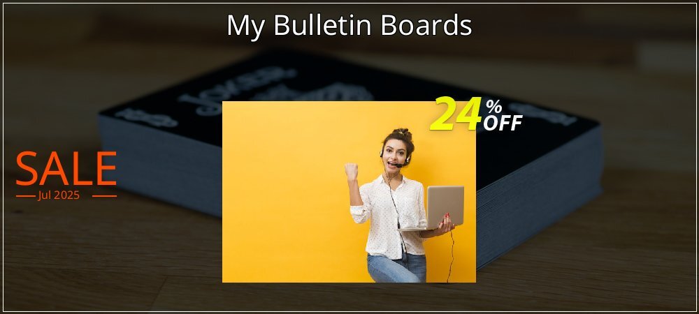 My Bulletin Boards coupon on Social Media Day offer
