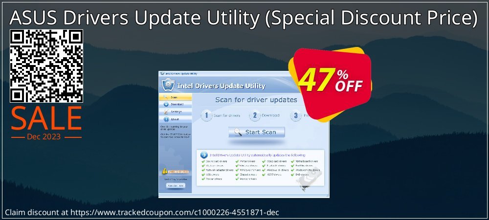 ASUS Drivers Update Utility - Special Discount Price  coupon on Happy New Year offering sales