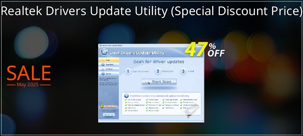 Realtek Drivers Update Utility - Special Discount Price  coupon on April Fools' Day promotions