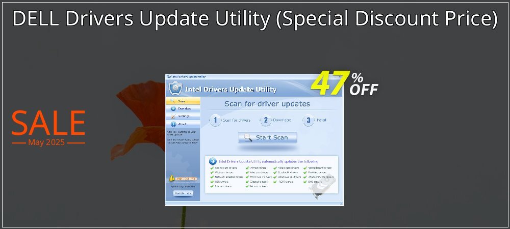 DELL Drivers Update Utility - Special Discount Price  coupon on National Memo Day offering discount