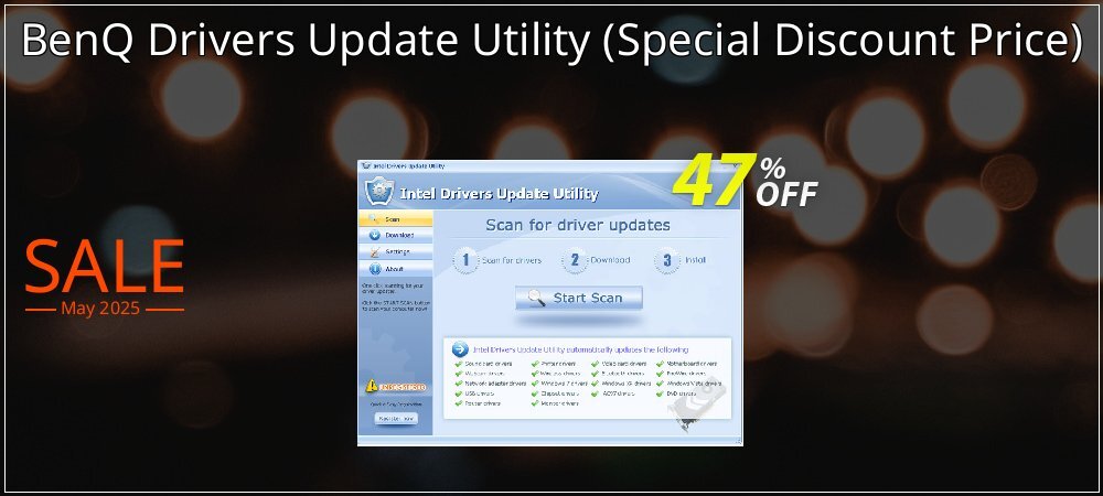 BenQ Drivers Update Utility - Special Discount Price  coupon on National Memo Day deals