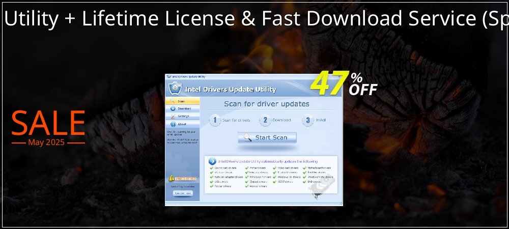 Intel Drivers Update Utility + Lifetime License & Fast Download Service - Special Discount Price  coupon on World Party Day offer