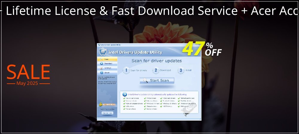 Acer Drivers Update Utility + Lifetime License & Fast Download Service + Acer Access Point - Bundle - $70 OFF  coupon on Easter Day super sale