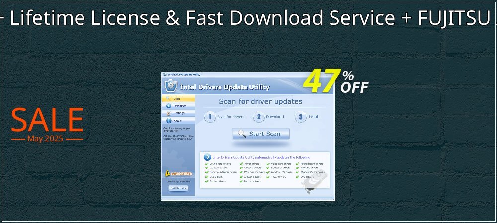 FUJITSU Drivers Update Utility + Lifetime License & Fast Download Service + FUJITSU Access Point - Bundle - $70 OFF  coupon on April Fools' Day super sale