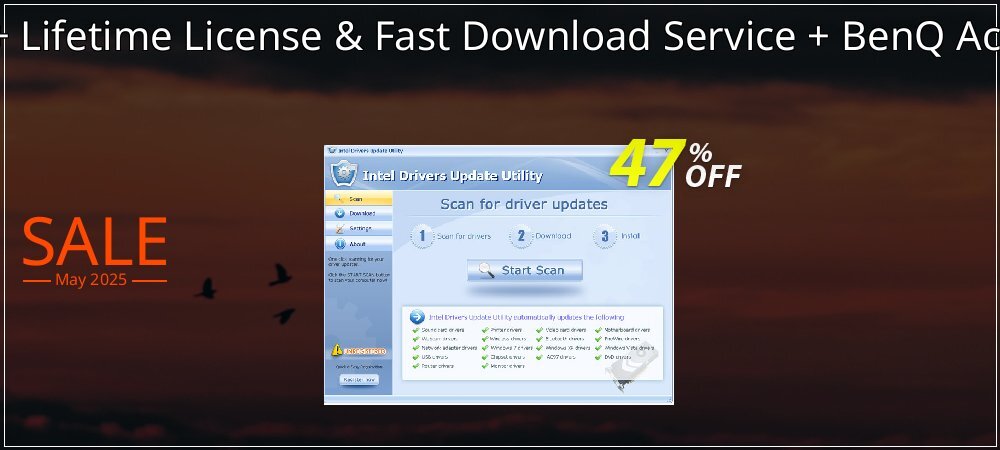 BenQ Drivers Update Utility + Lifetime License & Fast Download Service + BenQ Access Point - Bundle - $70 OFF  coupon on Mother's Day deals