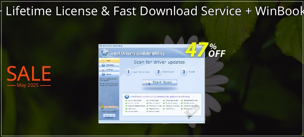 WinBook Drivers Update Utility + Lifetime License & Fast Download Service + WinBook Access Point - Bundle - $70 OFF  coupon on April Fools' Day offer