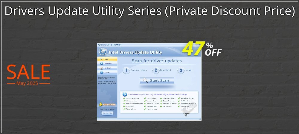 Drivers Update Utility Series - Private Discount Price  coupon on Easter Day sales