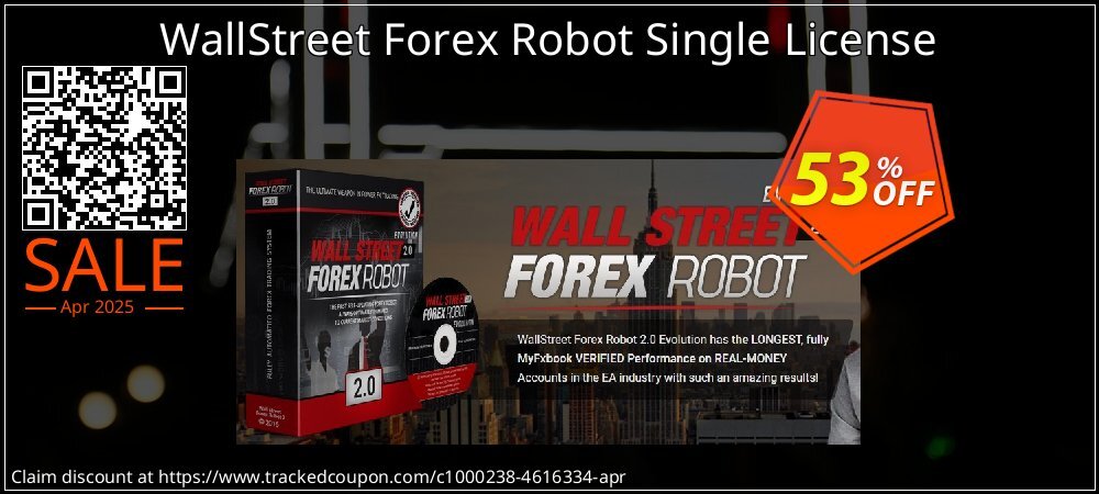 WallStreet Forex Robot Single License coupon on April Fools' Day super sale