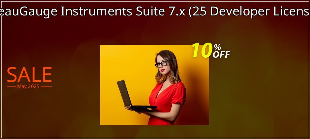 BeauGauge Instruments Suite 7.x - 25 Developer License  coupon on National Pizza Party Day sales
