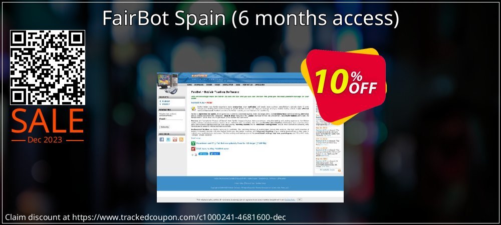 FairBot Spain - 6 months access  coupon on World Backup Day discounts