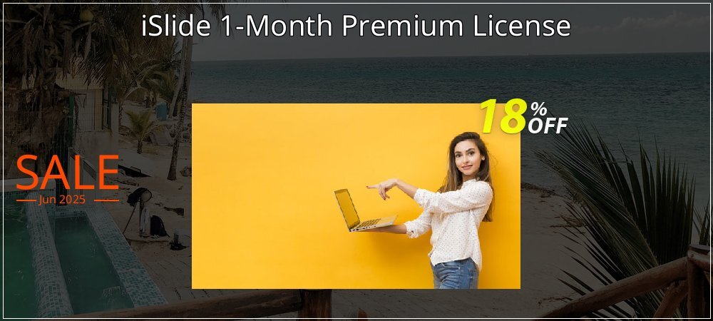 iSlide 1-Month Premium License coupon on American Independence Day discount