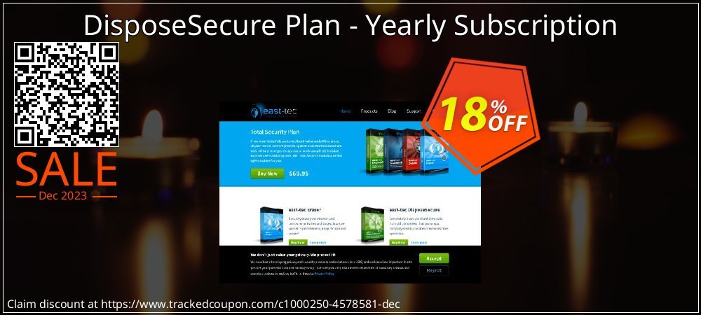 DisposeSecure Plan - Yearly Subscription coupon on National Loyalty Day offering discount